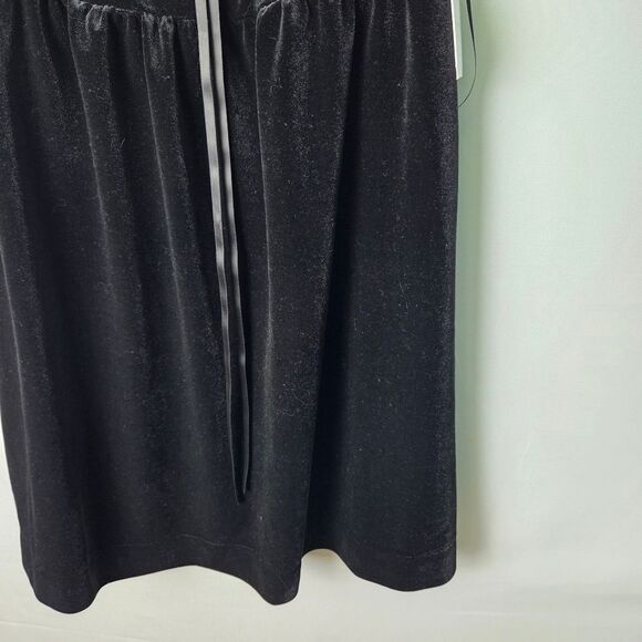 Altar'd State Black Velvet Babydoll Dress Lace Trim XS NWT - Picture 5 of 9